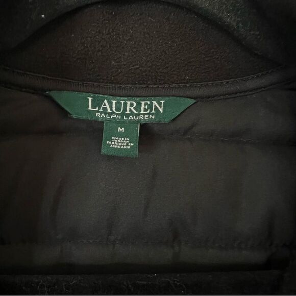 Lauren Ralph Lauren Zip Up Black Jacket Size Medium - Picture 4 of 9